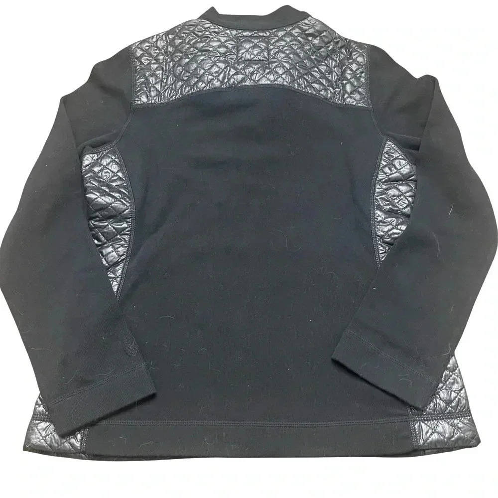 NWT Ladies Tommy Bahama Hybrid Aruba half snap black pullover. Size small. - Picture 2 of 9
